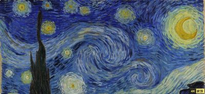 星月夜 （荷兰画家梵高创作油画）18K画质 超高像素