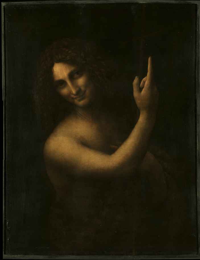 达芬奇 施洗者圣约翰名画超高清下载 第1张