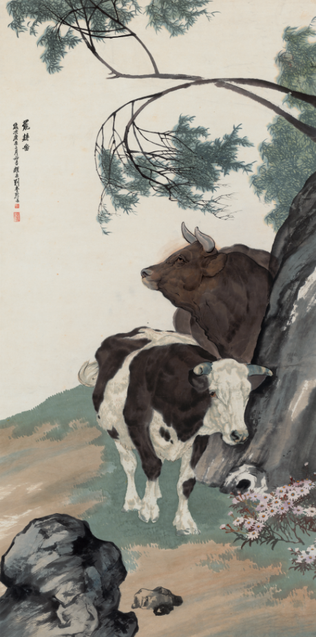 刘奎龄 双牛图 高清原图下载 第1张 刘奎龄 双牛图 高清原图下载 第1张