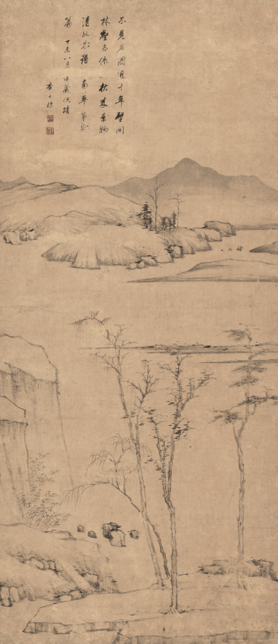 清 查士标 山水 纸本原图下载