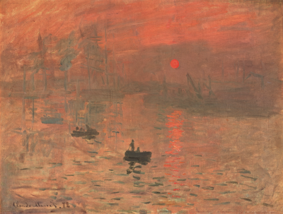 莫奈 日出印象高清无损画质原图下载