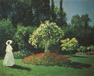 莫奈《花园中的珍妮》无损画质超高清原图