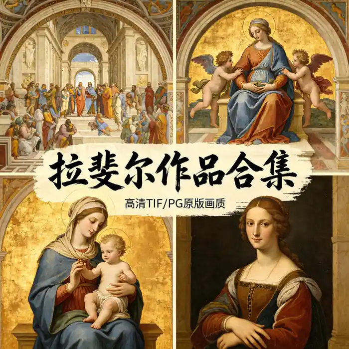 拉斐尔文艺复兴油画全集 雅典学院与西斯廷圣母