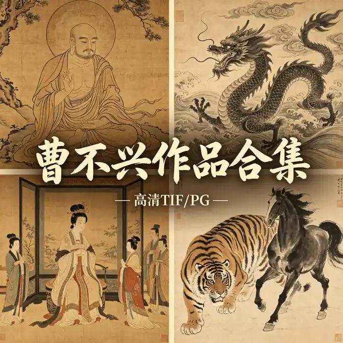 曹不兴名画全集 弗兴三国吴国佛画之祖高清原图