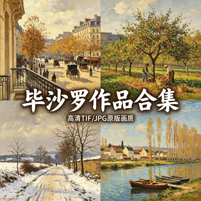 毕沙罗风景画全集 蒙马特大街 印象派元老高清