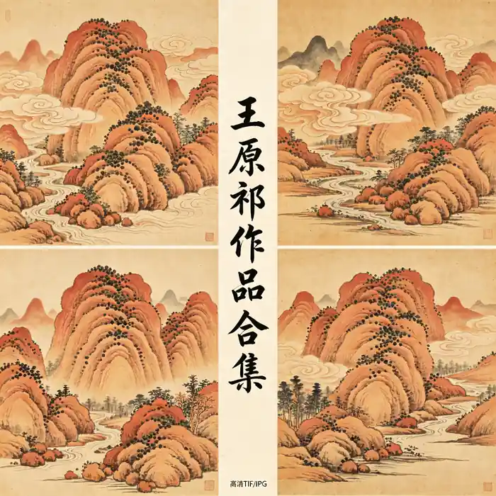 王原祁名画全集 清代娄东派四王山水画高清原图合集