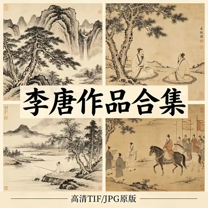 李唐名画全集 李晞古作品高清原图