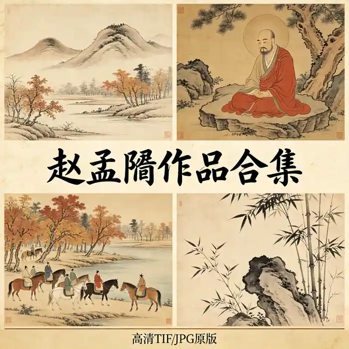 赵孟頫名画全集 赵子昂松雪道人作品高清原图